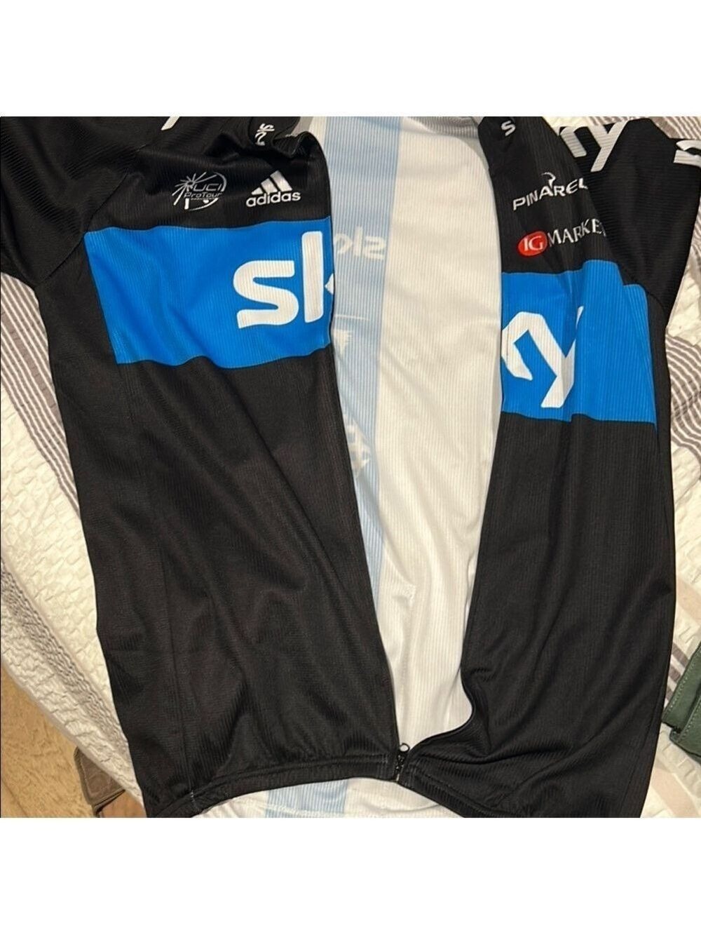 Team Sky Black and Blue Sky Cycling Jersey - Picture 5 of 5